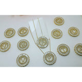 Colar Mandala Inicial Letra Folheado a ouro com zirconias Pingente Luxo