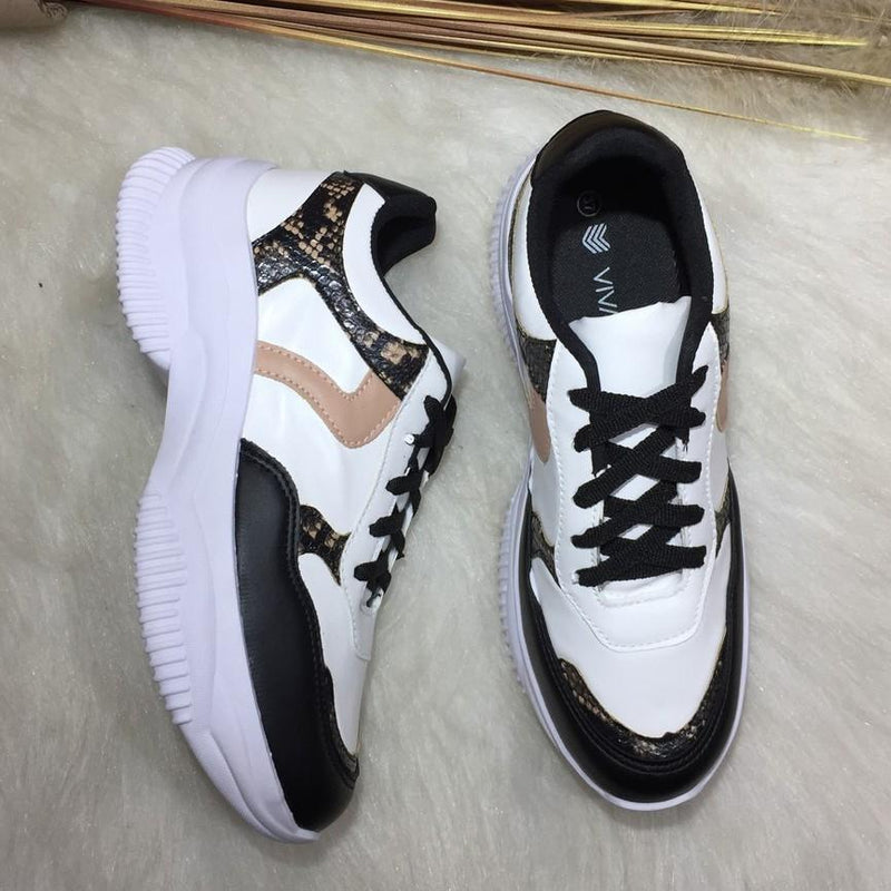 Tênis Sneaker Chunky Colors Plataforma Feminino (enviado de são paulo)