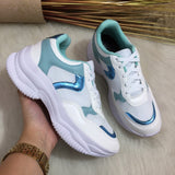 Tênis Sneaker Chunky Colors Plataforma Feminino (enviado de são paulo)