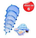 Kit 6 Tampas Silicone |  TopCover® (enviado de São Paulo)