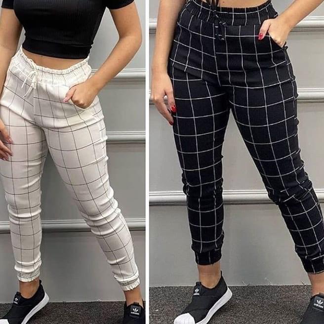 Calça Jogger Xadrez
